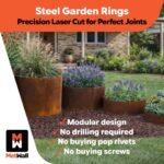 Precision Laser Cut Circular Rusty Corten Steel Garden Rings Sold by Metal in Burleigh Heads Gold Coast Region