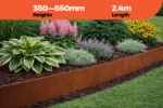 Metall FormFlow 2.4m - 350/550mm Garden Edging Kit Range Sold by Metal in Burleigh Heads Gold Coast Region