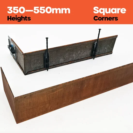 FormFlow 350 550mm Square Corners