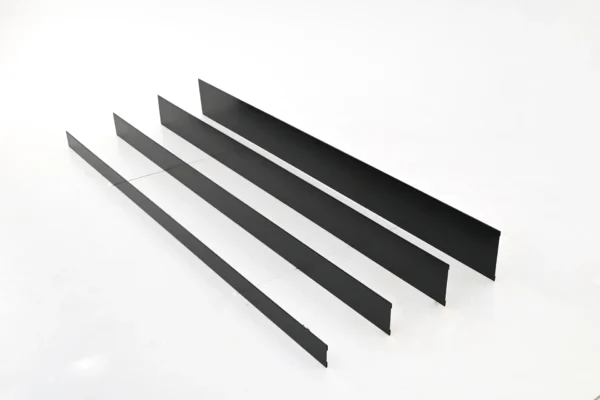 Metwall FormFlow 100mm to 250mm Rage Black Powder Coated Steel Garden Edging Kit for Garden Beds and Paths Sold in Burleigh Heads Gold Coast Region
