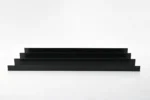 Metwall FormFlow 100mm to 250mm Rage Front Black Powder Coated Steel Garden Edging Kit for Garden Beds and Paths Sold in Burleigh Heads Gold Coast Region