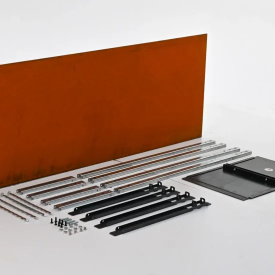 Metwall FormFlow 550mm Package Kit Radcor Cotren Rusty Weathering Steel Garden Edging Kit for Garden Beds and Paths Sold in Burleigh Heads Gold Coast Region
