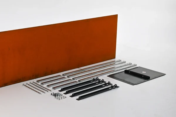 Metwall FormFlow 550mm Package Kit Radcor Cotren Rusty Weathering Steel Garden Edging Kit for Garden Beds and Paths Sold in Burleigh Heads Gold Coast Region