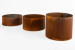 Mewall FormFlow Circular Rusty Corten Steel Garden 300mm 400mm and 600mm Rings