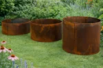 Mewall FormFlow Circular Rusty Corten Steel Garden Rings Sold by Metal in Burleigh Heads Gold Coast Region