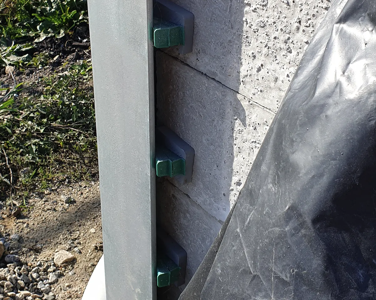 Plastic Wedges for Retaining Wall Projects