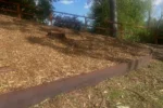 Corten Steel Garden Edging at Wilson Botanic Gardens in Berwick VIC