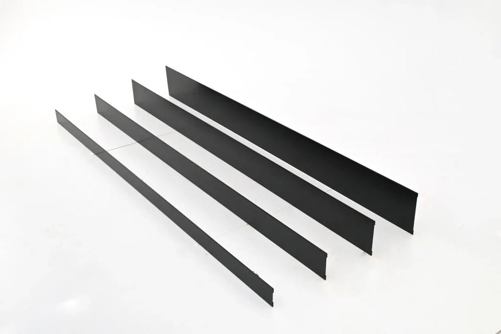 Metwall FormFlow 100mm to 250mm Rage Black Powder Coated Steel Garden Edging Kit for Garden Beds and Paths Sold in Burleigh Heads Gold Coast Region