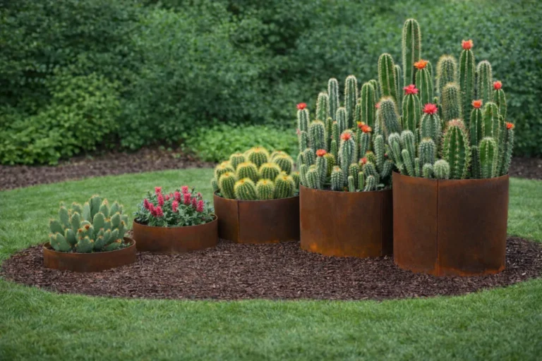 Rusty Corten Steel Planter Boxes in Burleigh Heads Gold Coast Regionm