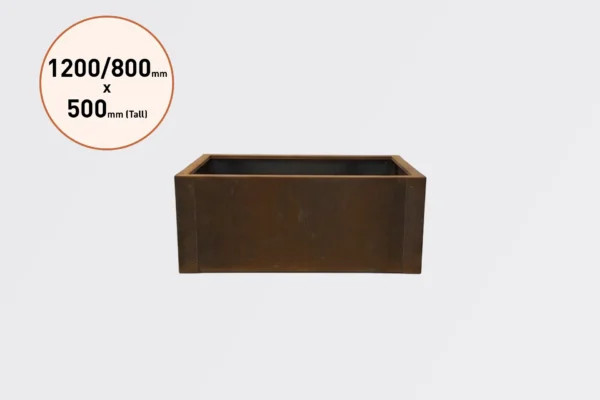 1200 x 800 PB1280 Corten Steel Planter Boxes for Sale in Burleigh Heads and Gold Coast Region by Metwall