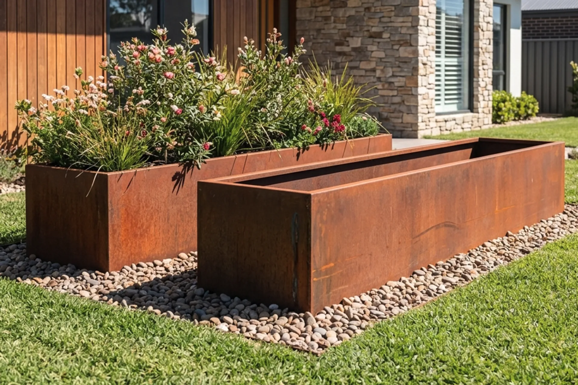 Corten steel Planter Boxes