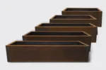 Metwall Corten Steel Planter Boxes sold in Gold Coast Region