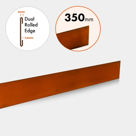 F24350 Edge Only Formflow Rusty 350mm