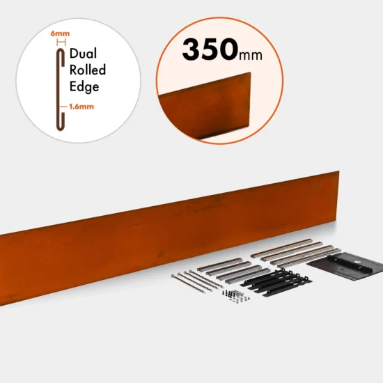 FP24350 Edge Only Formflow Rusty 250mm