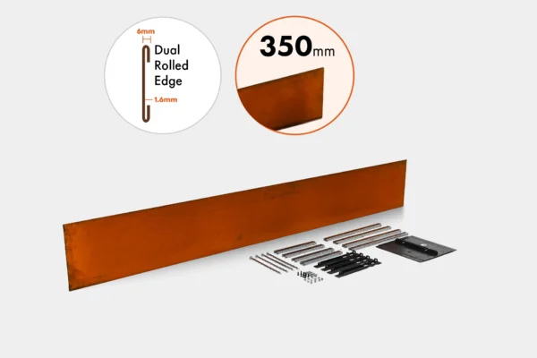 FP24350 Edge Only Formflow Rusty 250mm