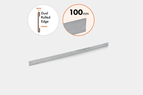 GAL24100 Galvanized 100mm Edge Only GAL24100 Galvanized 100mm Edge Only