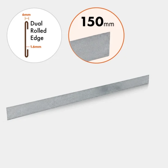 GAL24150 Galvanized 150mm Edge Only