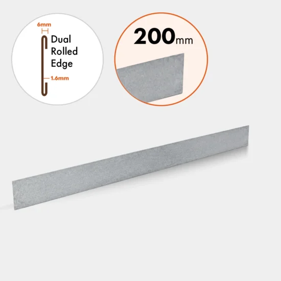 GAL24200 Galvanized 200mm Edge Only