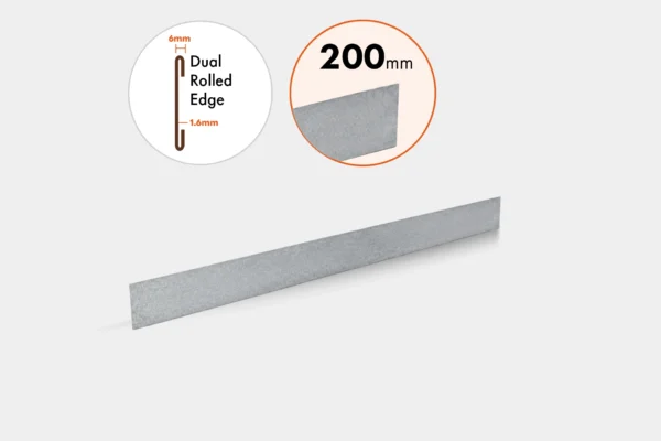 GAL24200 Galvanized 200mm Edge Only GAL24200 Galvanized 200mm Edge Only