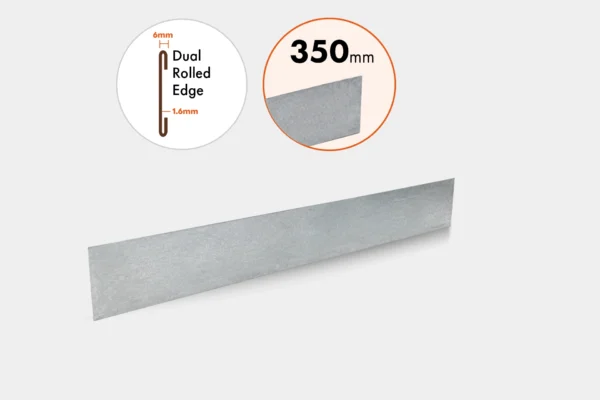 GAL24350 Galvanized 350mm Edge Only GAL24350 Galvanized 350mm Edge Only