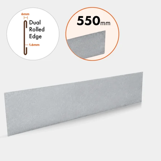 GAL24550 Galvanized 550mm Edge Only