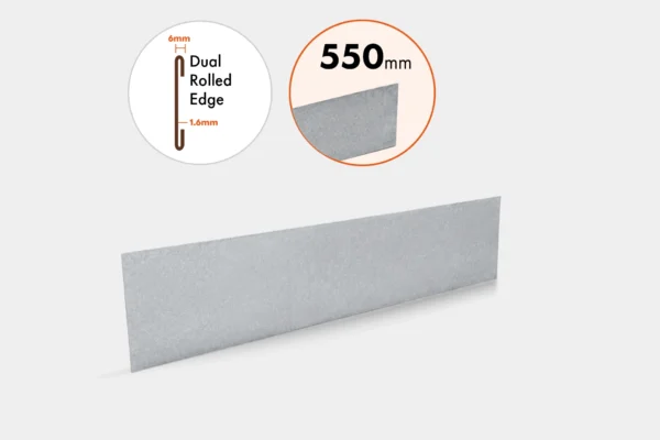 GAL24550 Galvanized 550mm Edge Only GAL24550 Galvanized 550mm Edge Only