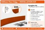 Metwall FormFlow Flexi 450mm FXP24450 Corten Steel Flexible Garden Edging Installation+Package for Garden Beds and Paths Sold in Burleigh Heads Gold Coast Region